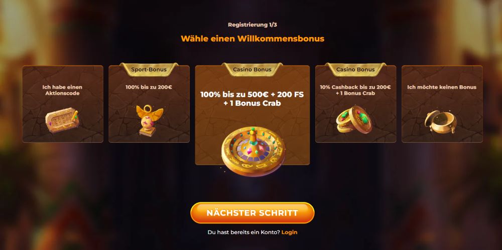 Amunra Casino Bonus